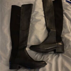 Vince camuto leather Black Knee-High Women's Boots